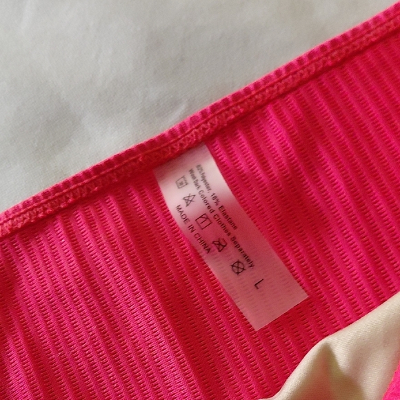 Red Ribbed Bikini Bottom - Picture 2 of 6